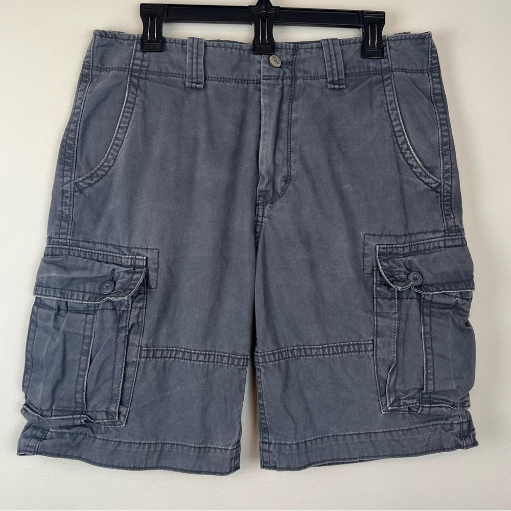 Old Navy Cotton Gray Cargo Shorts Size 32